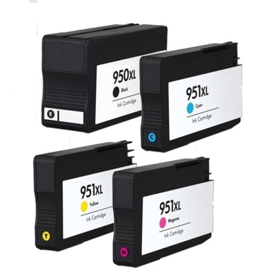 Tusze Zamienniki 950 XL BK + 951 XL CMY do HP (C2P43AE) (komplet)
