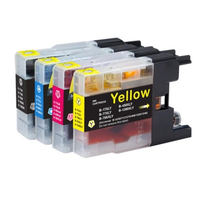Tusze Zamienniki LC-1280 XL CMYK do Brother (LC1280XLVALBP) (komplet)