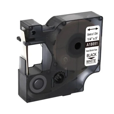 Rurka Termokurczliwa Zamiennik 18051 do DYMO (18051) (Biały) (6 mm, 1,5 m)