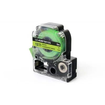 Taśma Barwiąca Zamiennik LC-4GBF do Epson (LC-4GBF) (Zielony) (12 mm)