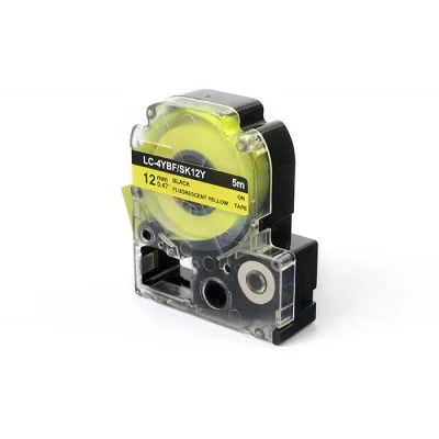 Taśma Barwiąca Zamiennik LC-4YBF do Epson (LC-4YBF) (Żółty) (12 mm, 5 m)