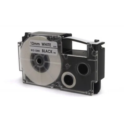 Taśma Barwiąca Zamiennik XR-12WE1 do Casio (XR-12WE1) (Biały) (12 mm, 8 m)