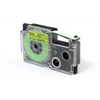 Taśma Barwiąca Zamiennik XR-9FGN do Casio (XR-9FGN) (Zielony) (9 mm, 5,5 m)