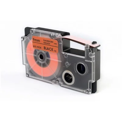 Taśma Barwiąca Zamiennik XR-9FOE do Casio (XR-9FOE) (Pomarańczowy) (9 mm, 5,5 m)