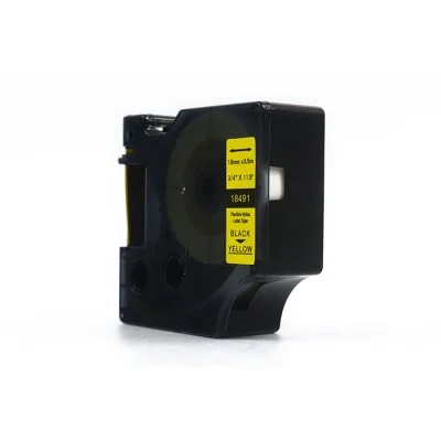 Taśma Zamiennik 18491 do DYMO (18491) (Żółty) (19 mm, 3,5 m, Żółta)