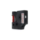 Taśma Zamiennik D1-45015 do DYMO (D1-45015) (Biały) (12 mm, 7 m, Biała, Czerwony)