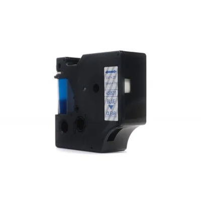 Taśma Zamiennik D1-45801 do DYMO (D1-45801) (Przezroczysty) (19 mm, 7 m, Przezroczysta, Niebieski)