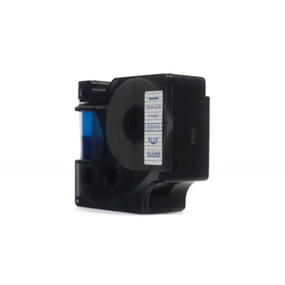 Taśma Zamiennik D1-53711 do DYMO (D1-53711) (Przezroczysty) (24 mm, 7 m, Przezroczysta, Niebieski)