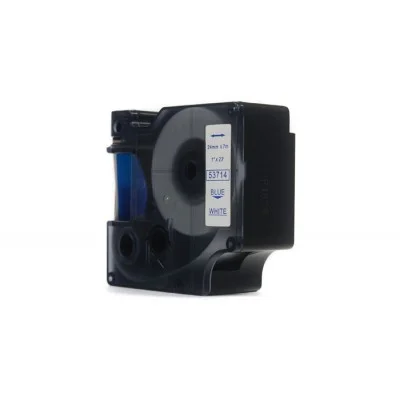 Taśma Zamiennik D1-53714 do DYMO (D1-53714) (Biały) (24 mm, 7 m, Biała, Niebieski)