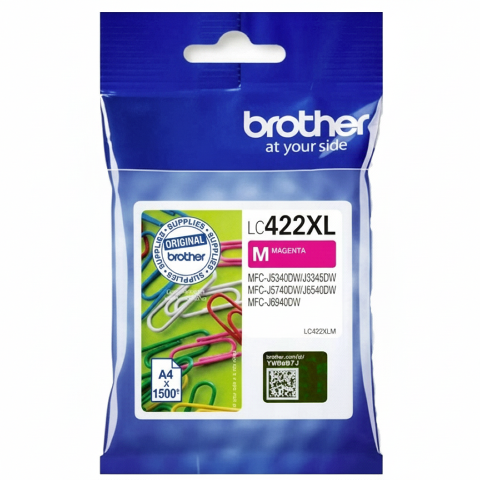 Tusz Oryginalny Brother LC-422 XL M (LC422XLM) (Purpurowy)