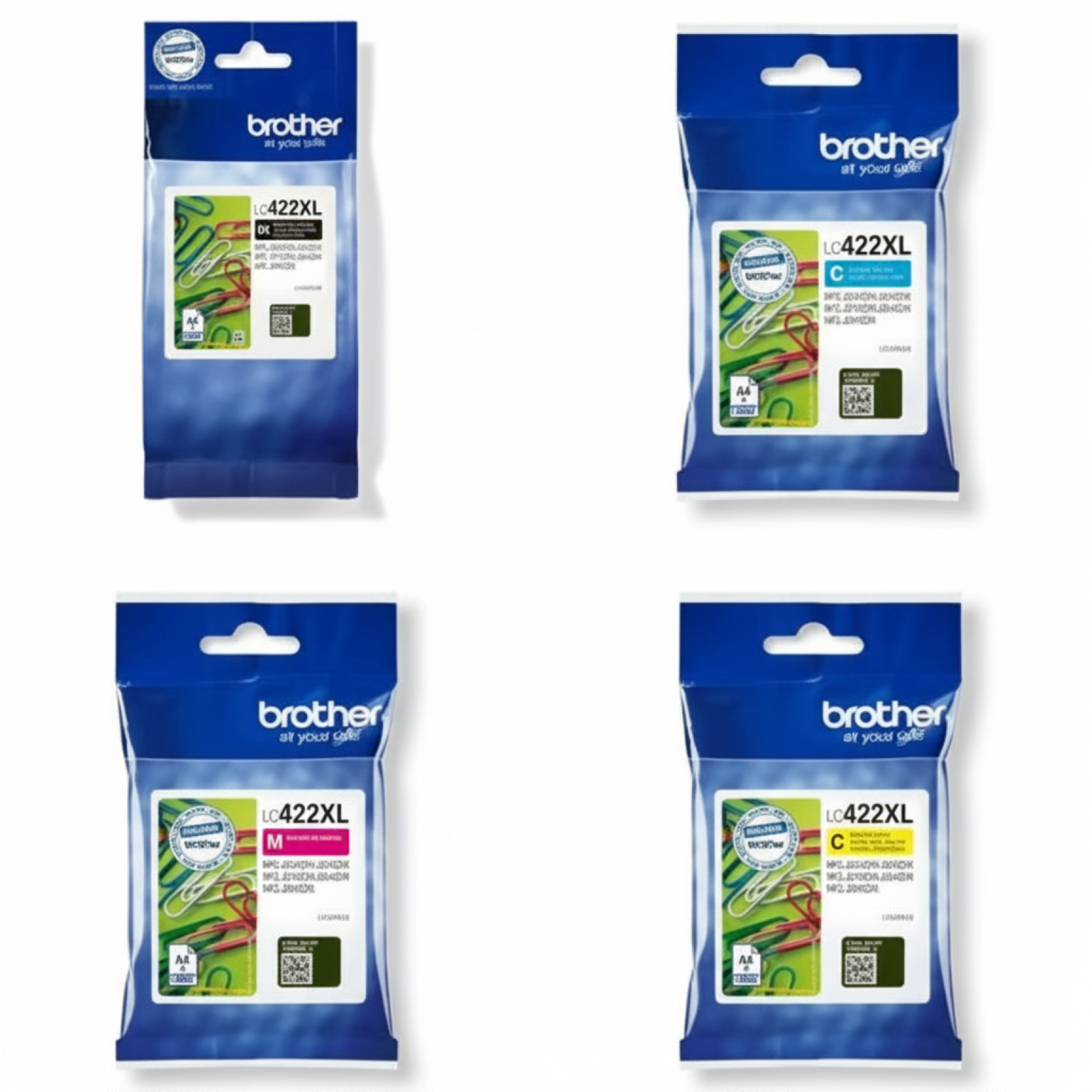 Tusze Oryginalne Brother LC-422 XL CMYK (LC422XLVAL) (komplet)