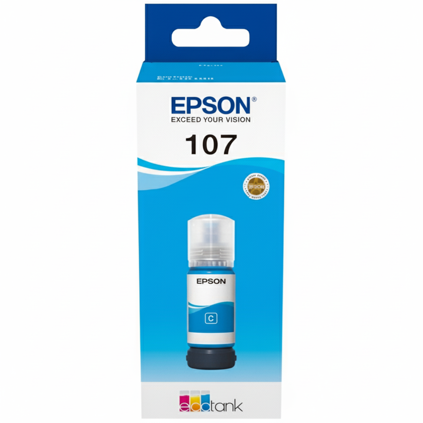 Tusz Oryginalny Epson 107 (C13T09B240) (Błękitny)