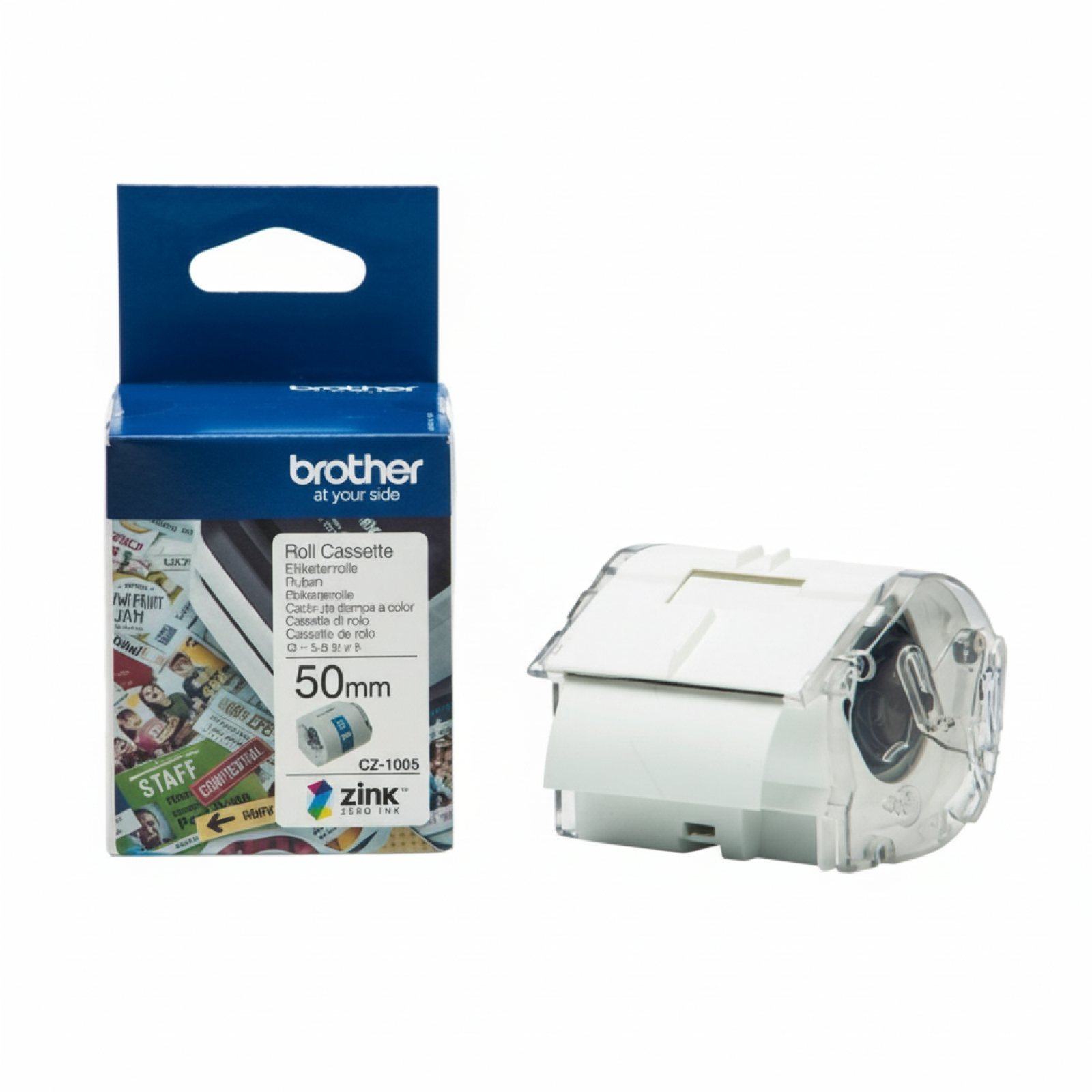 Taśma Oryginalna Brother 50 mm (CZ1005) (Biały) (50 mm, 5 m)