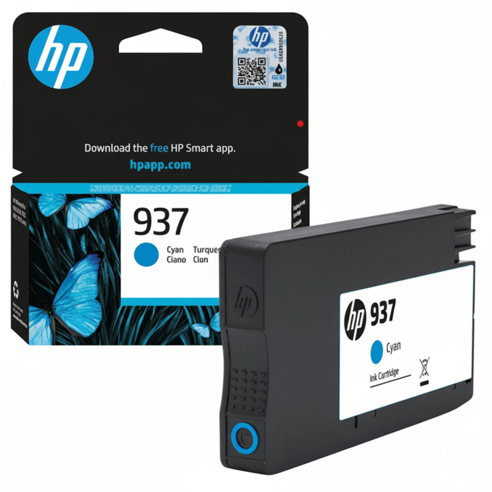 Tusz Oryginalny HP 937 (4S6W2NE) (Błękitny)