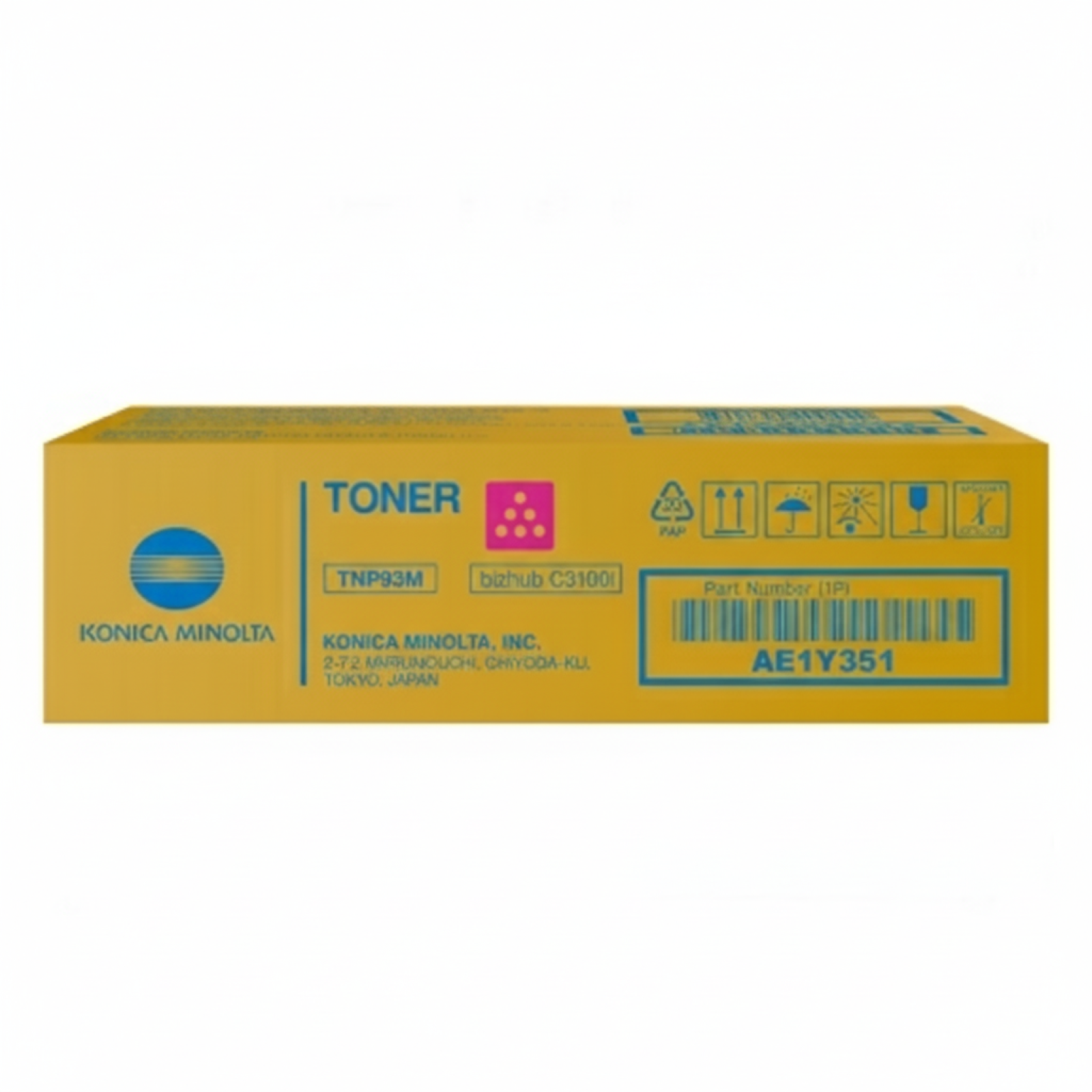 Toner Oryginalny KM TNP-93M (AE1Y351) (Purpurowy)