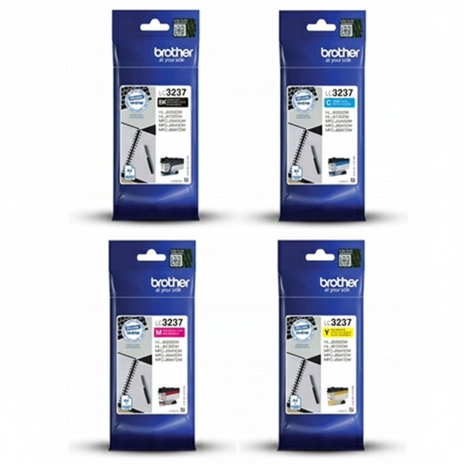 Tusze Oryginalne Brother LC-3237 CMYK (LC-3237VAL) (komplet)