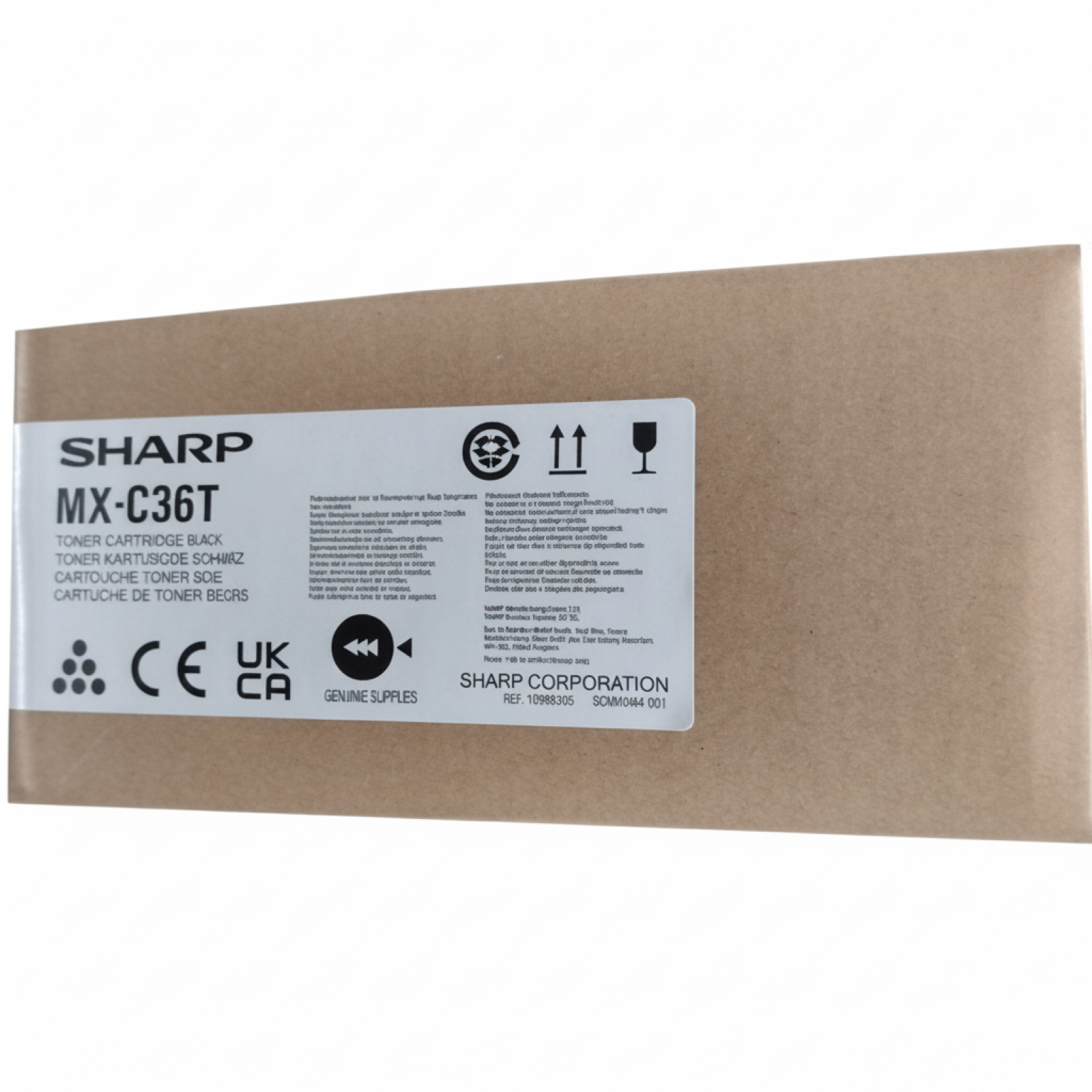 Toner Oryginalny Sharp MX-C36TC (MXC36TC) (Błękitny)