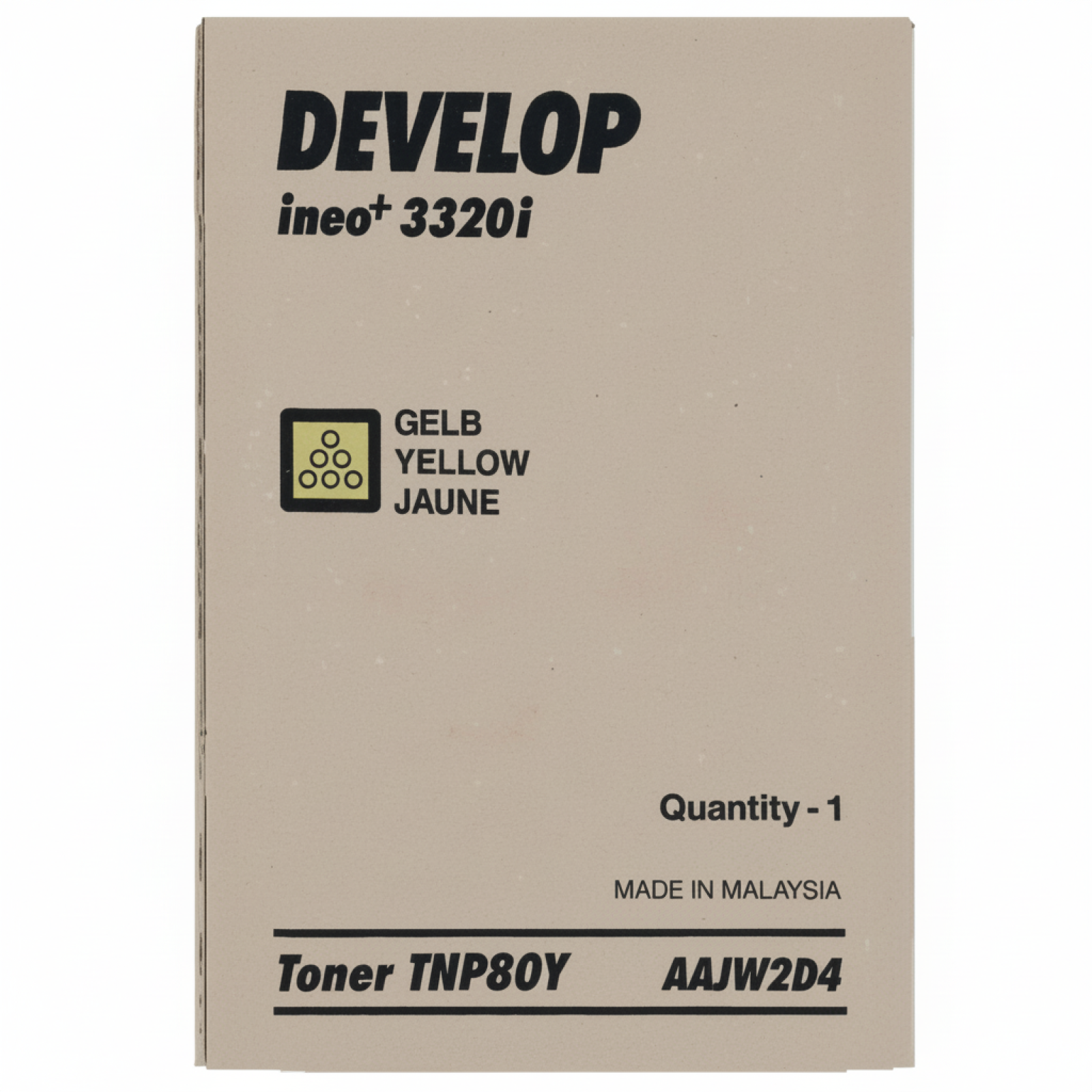 Toner Oryginalny Develop TNP-80Y (AAJW2D4) (Żółty)