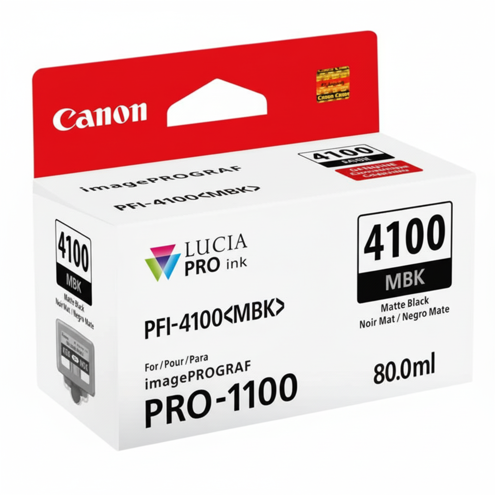 Tusz Oryginalny Canon PFI-4100 MBK (6776C001) (Czarny matowy)