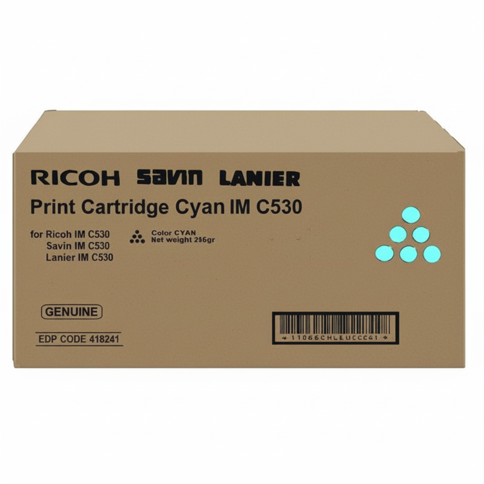 Toner Oryginalny Ricoh IM C530 (418241) (Błękitny)