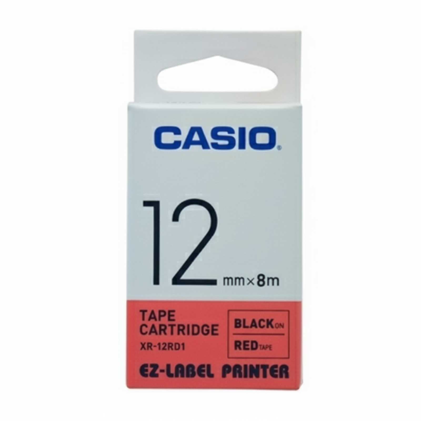 Taśma Barwiąca Oryginalna Casio XR-12RD1 (XR12RD1) (Czerwony) (12 mm, 8 m)