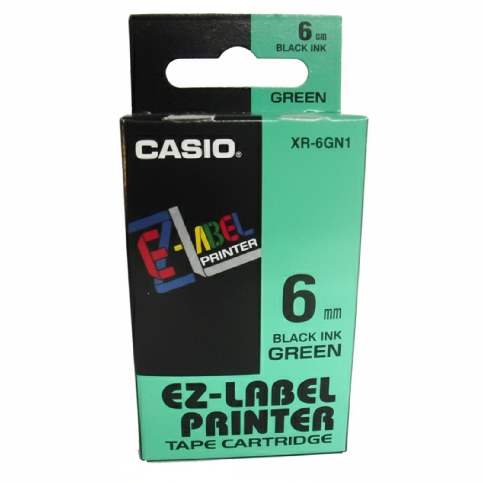 Taśma Barwiąca Oryginalna Casio XR-6GN1 (XR6GN1) (Zielony) (6 mm, 8 m)