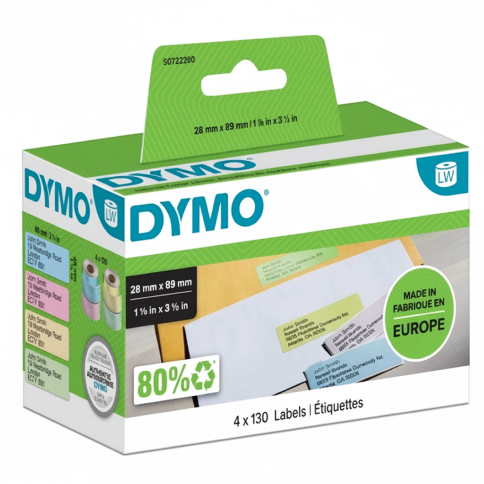 Etykiety Oryginalne DYMO LW-99011 (LW99011) (Kolorowy)