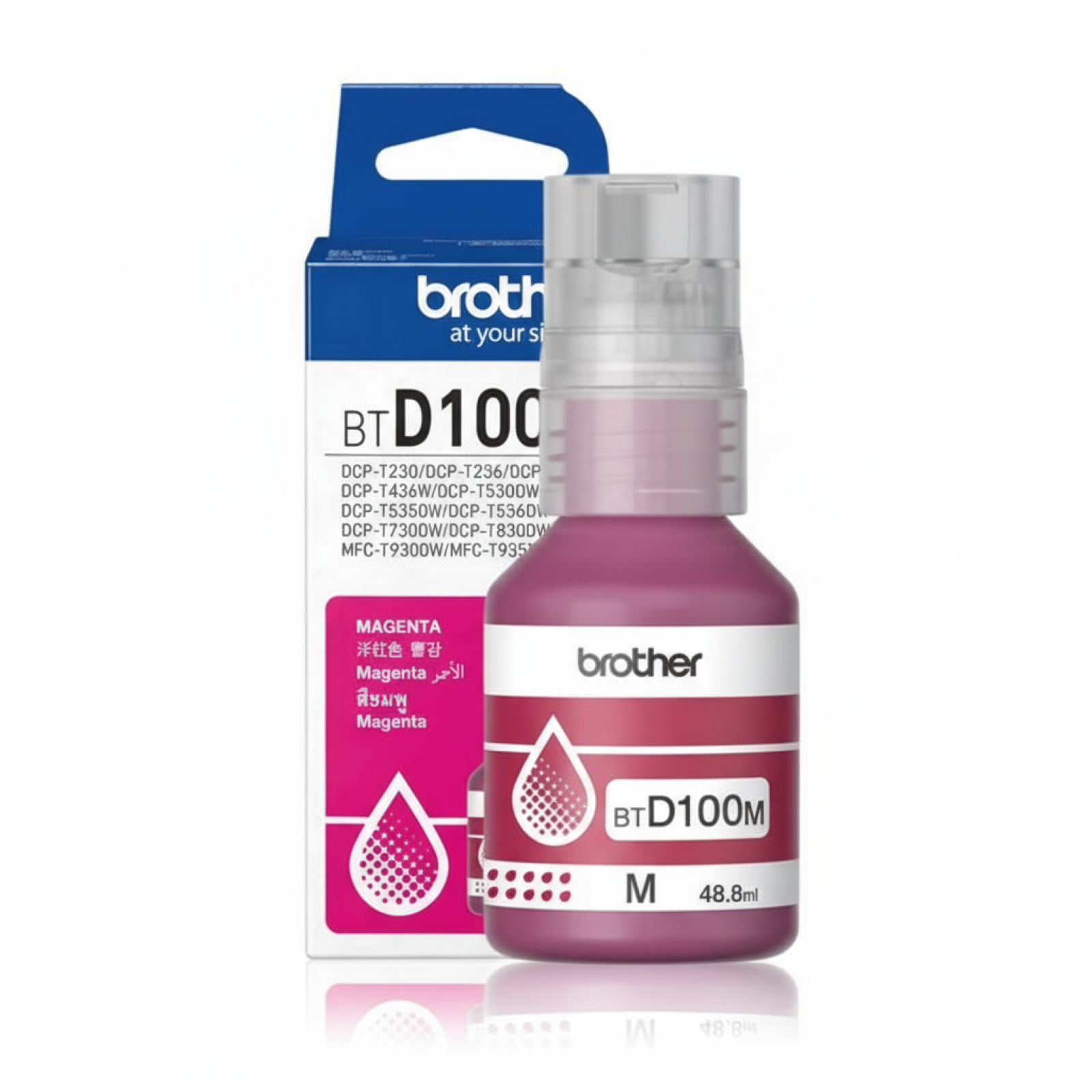 Tusz Oryginalny Brother BT-D100M (BTD100M) (Purpurowy)