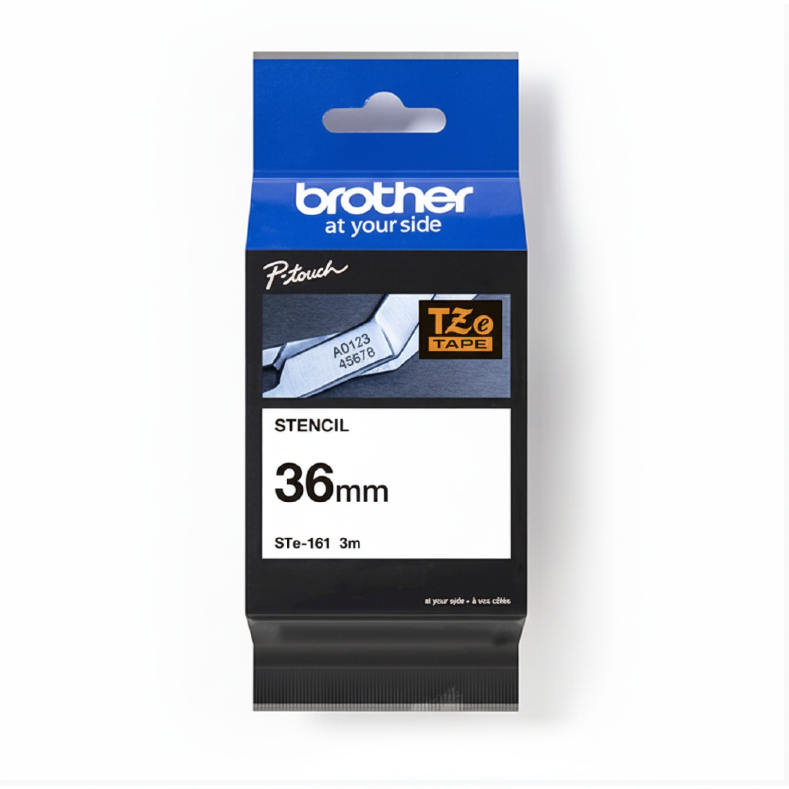 Taśma Oryginalna Brother STe-161 (STe161) (Czarny) (36 mm, 8 m)