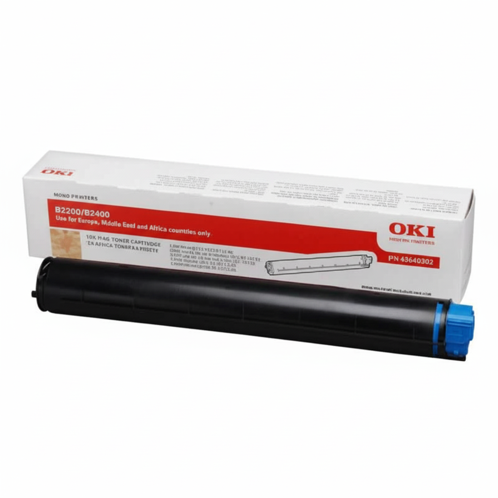 Toner Oryginalny Oki B2200 2400 (43640302) (Czarny)