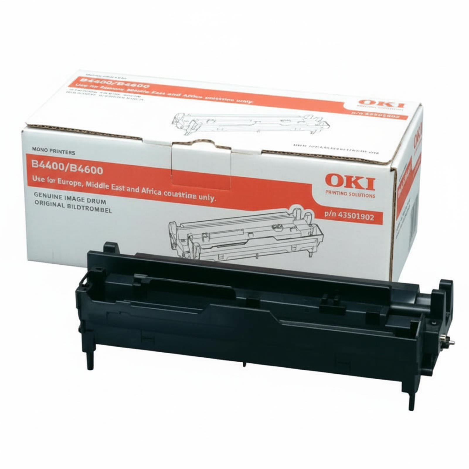 Bęben Oryginalny Oki B4400 4600 (43501902) (Czarny)