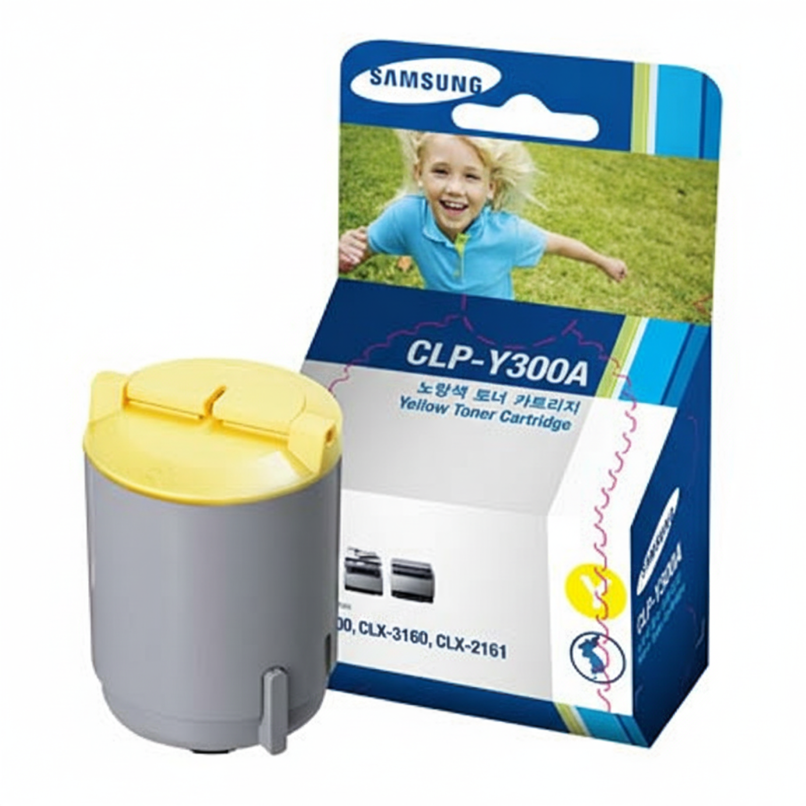 Toner Oryginalny Samsung CLP-Y300A (CLP-Y300A) (Żółty)