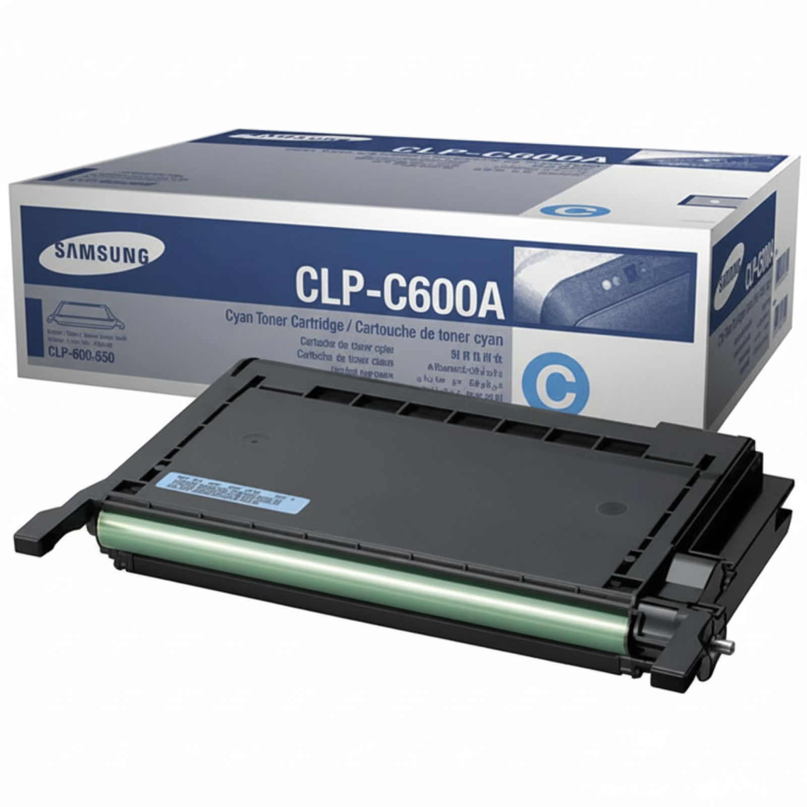 Toner Oryginalny Samsung CLP-C600A (CLP-C600A) (Błękitny)