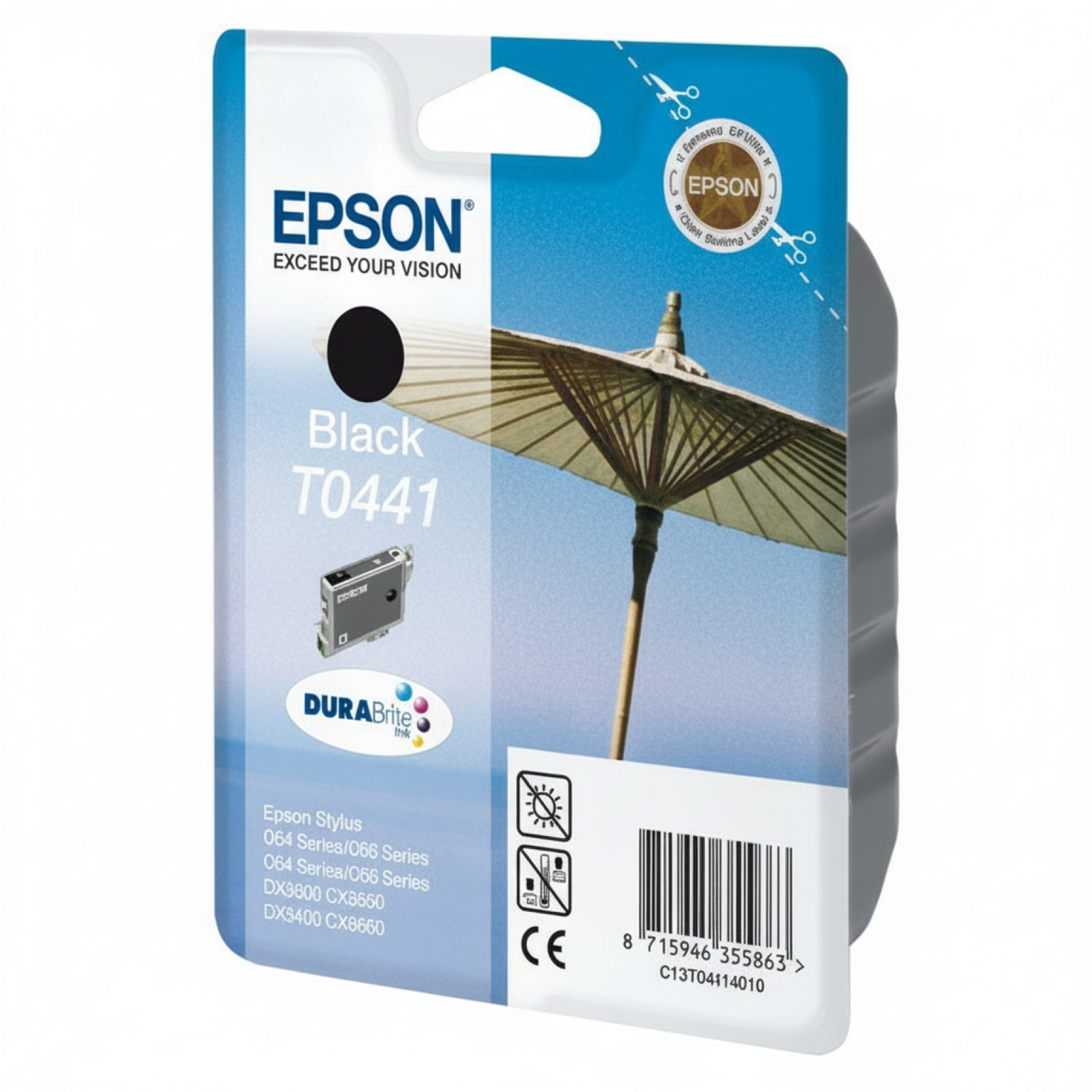 Tusz Oryginalny Epson T0441 (C13T04414010) (Czarny)