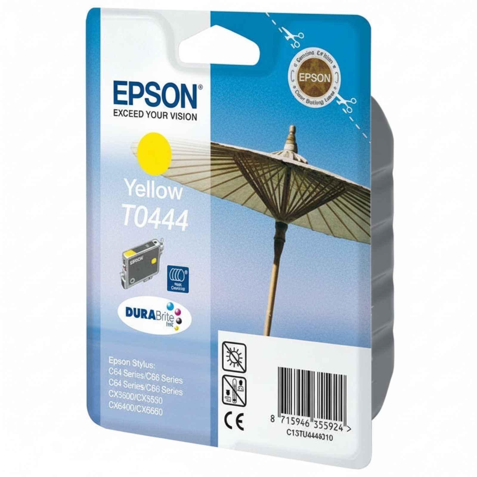Tusz Oryginalny Epson T0444 (C13T04444010) (Żółty)