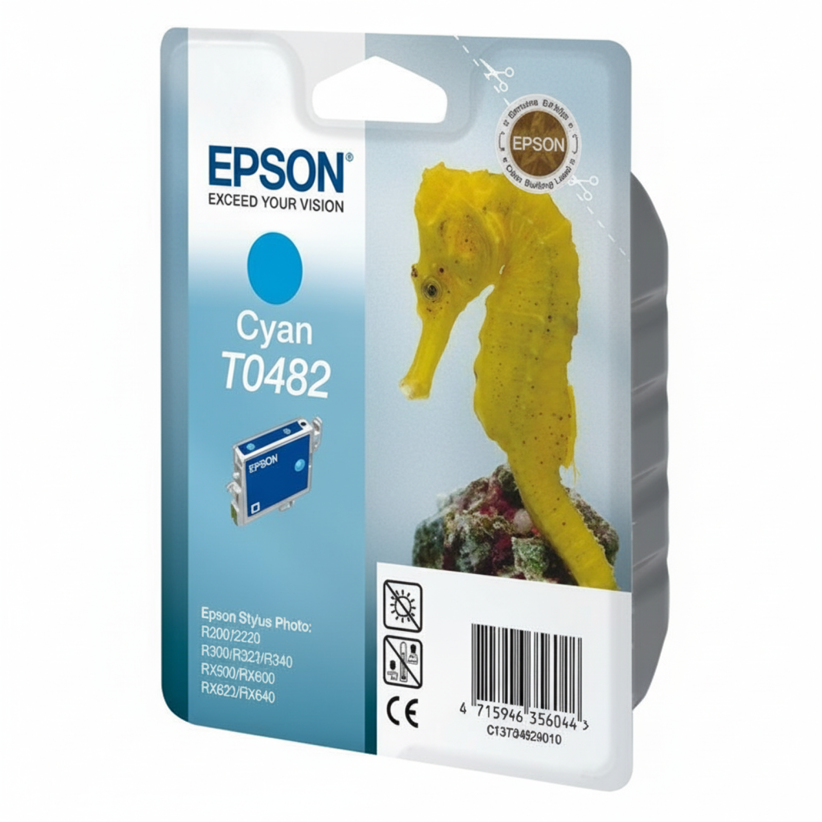 Tusz Oryginalny Epson T0482 (C13T04824010) (Błękitny)