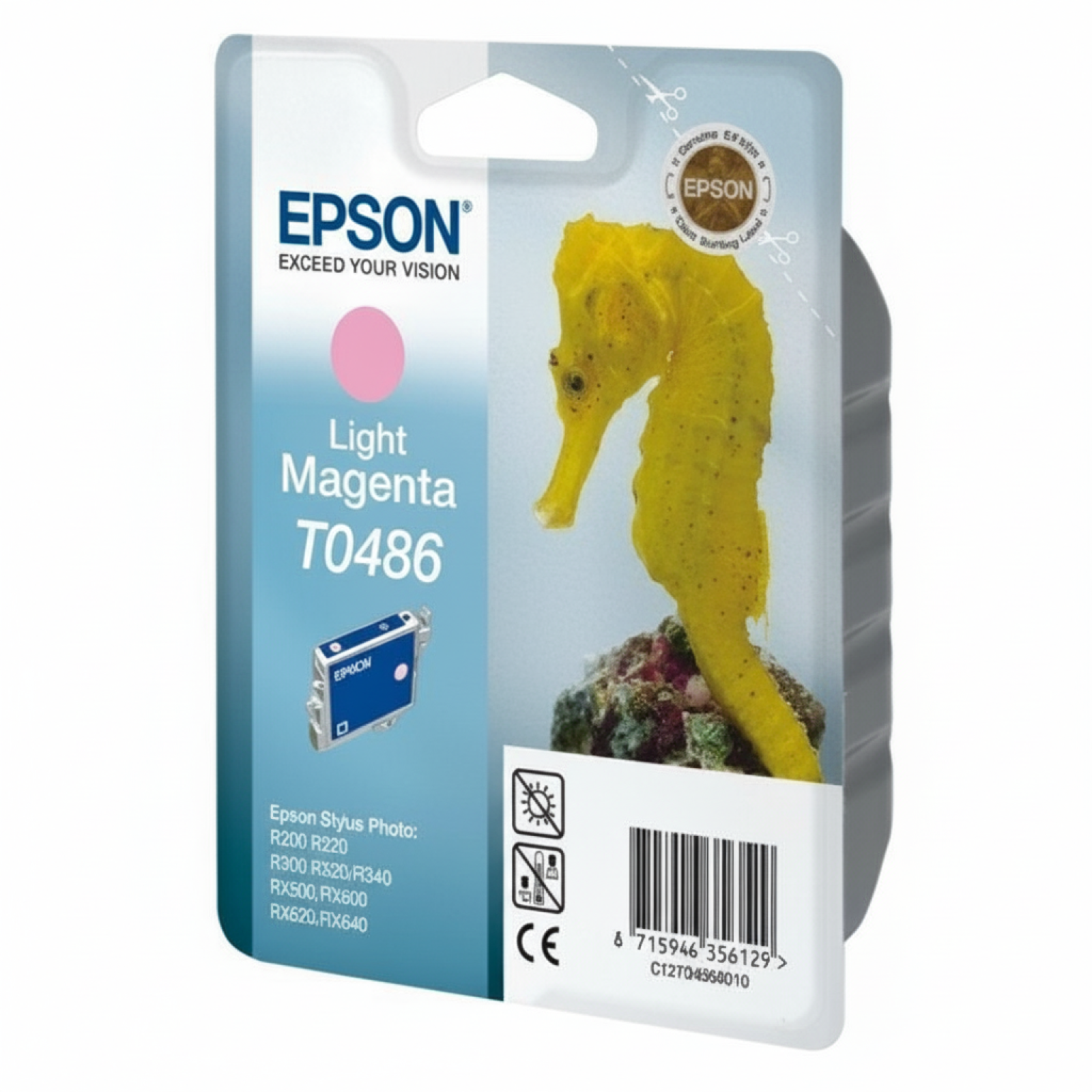 Tusz Oryginalny Epson T0486 (C13T04864010) (Jasny purpurowy)