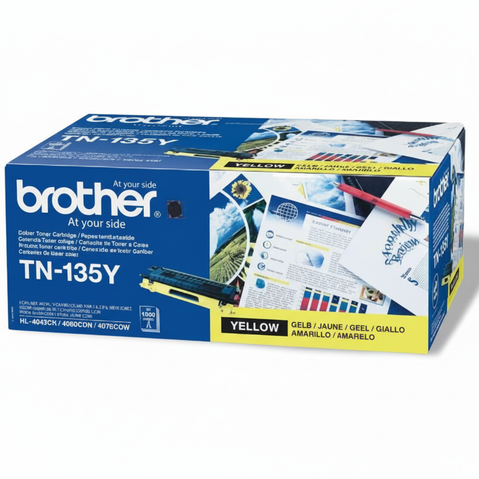 Toner Oryginalny Brother TN-135Y (TN135Y) (Żółty)