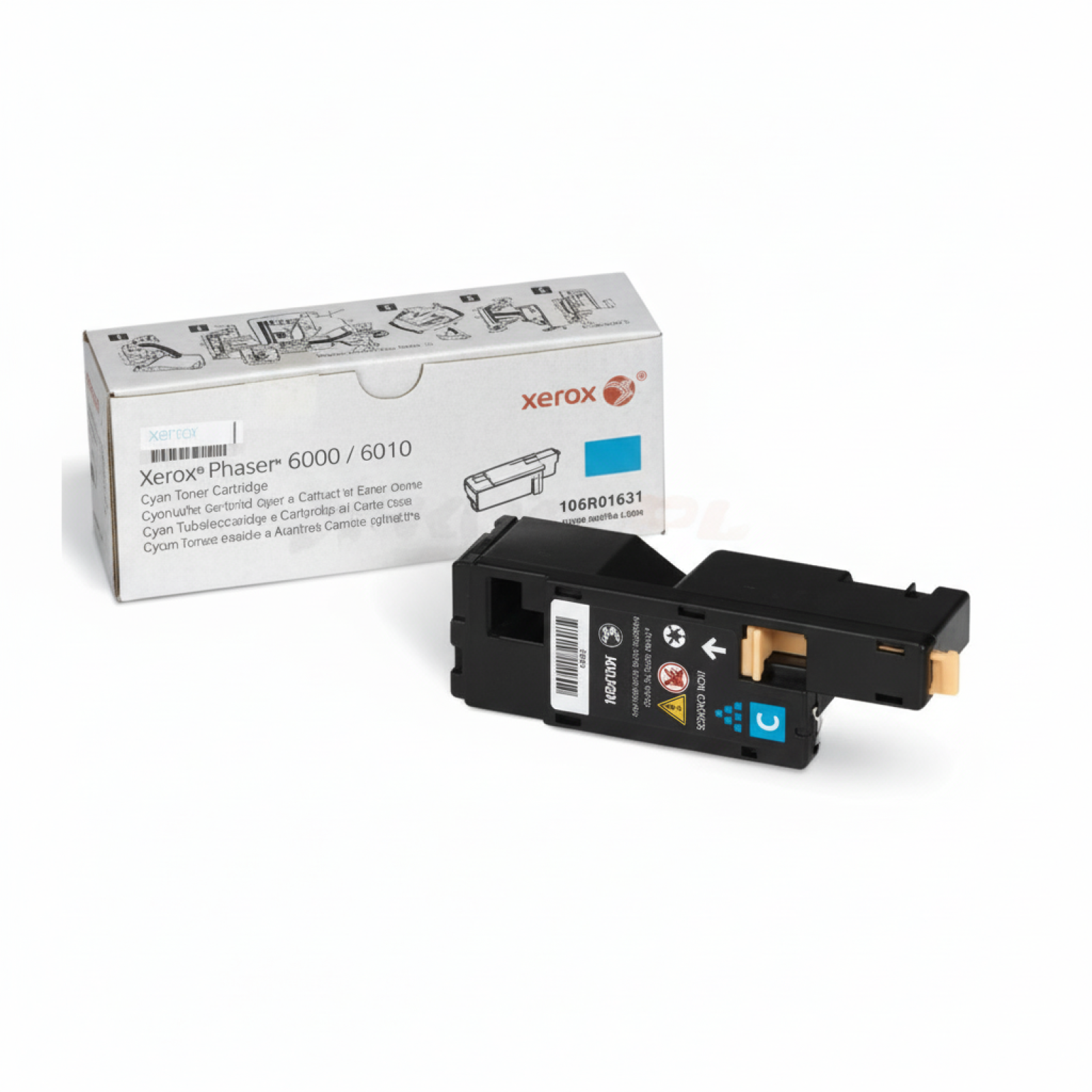 Toner Oryginalny Xerox 6000 6015C (106R01631) (Błękitny)