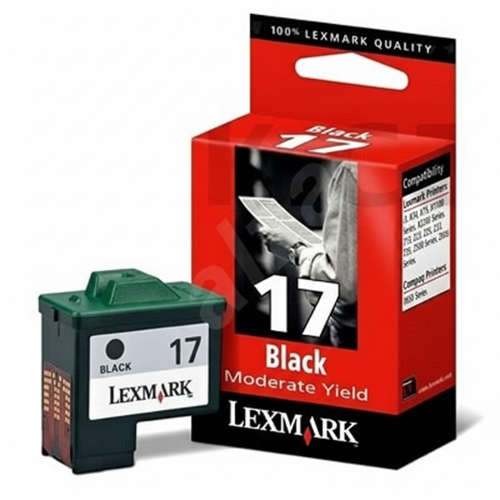 Tusz Oryginalny Lexmark 17 (10NX217E) (Czarny)