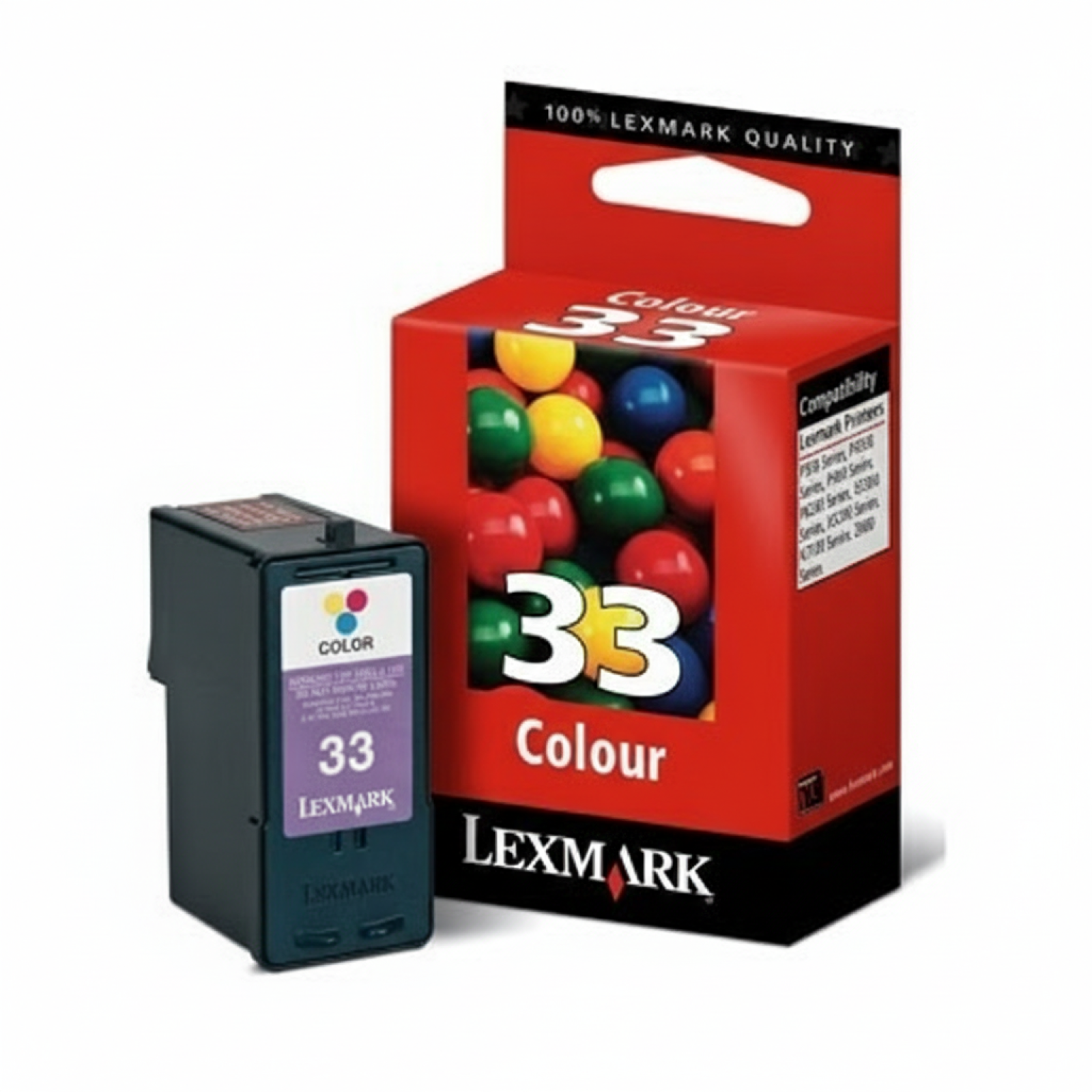 Tusz Oryginalny Lexmark 33 (18CX033E) (Kolorowy)