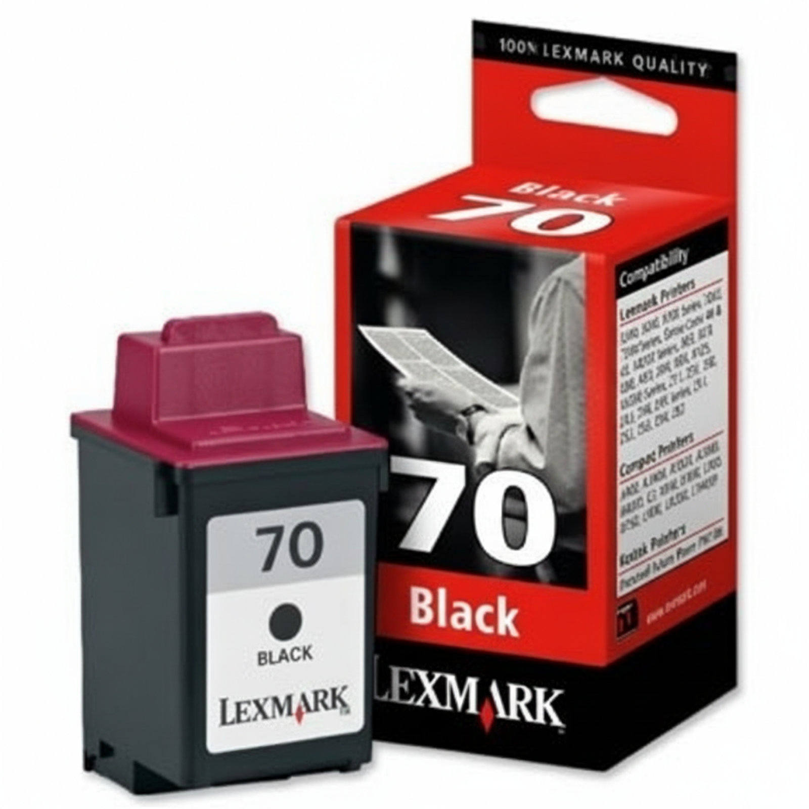 Tusz Oryginalny Lexmark 70 (12AX970E) (Czarny)