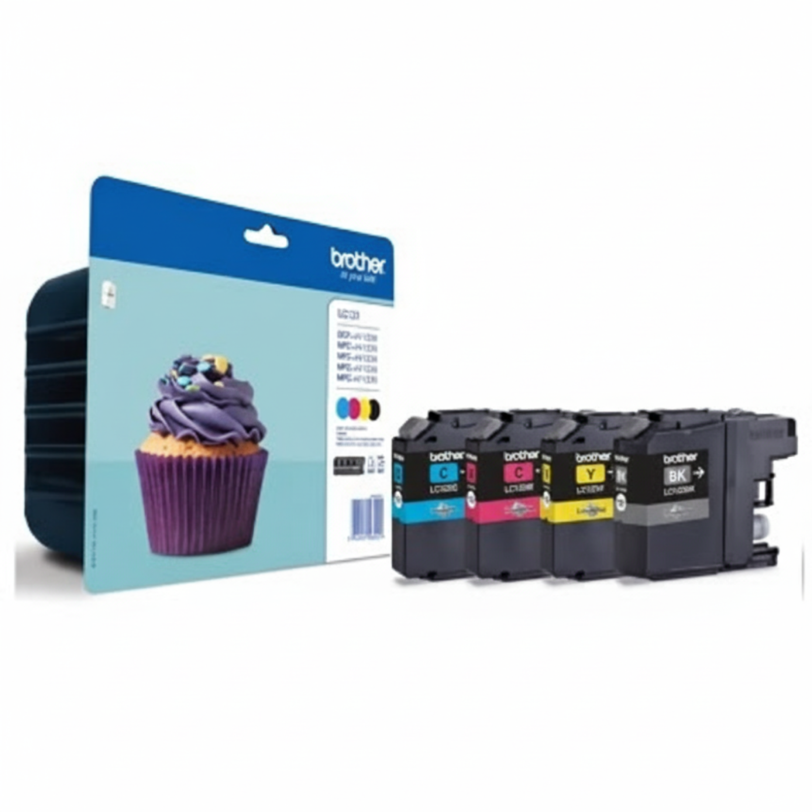 Tusze Oryginalne Brother LC-123 CMYK (LC-123VALBP) (komplet)