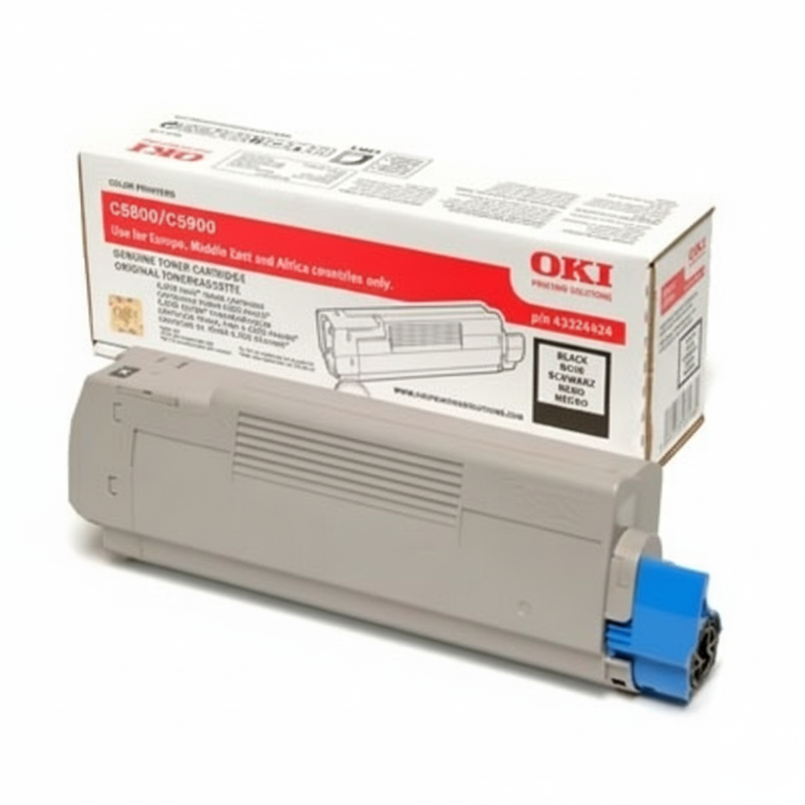 Toner Oryginalny Oki C5800 (43324424) (Czarny)