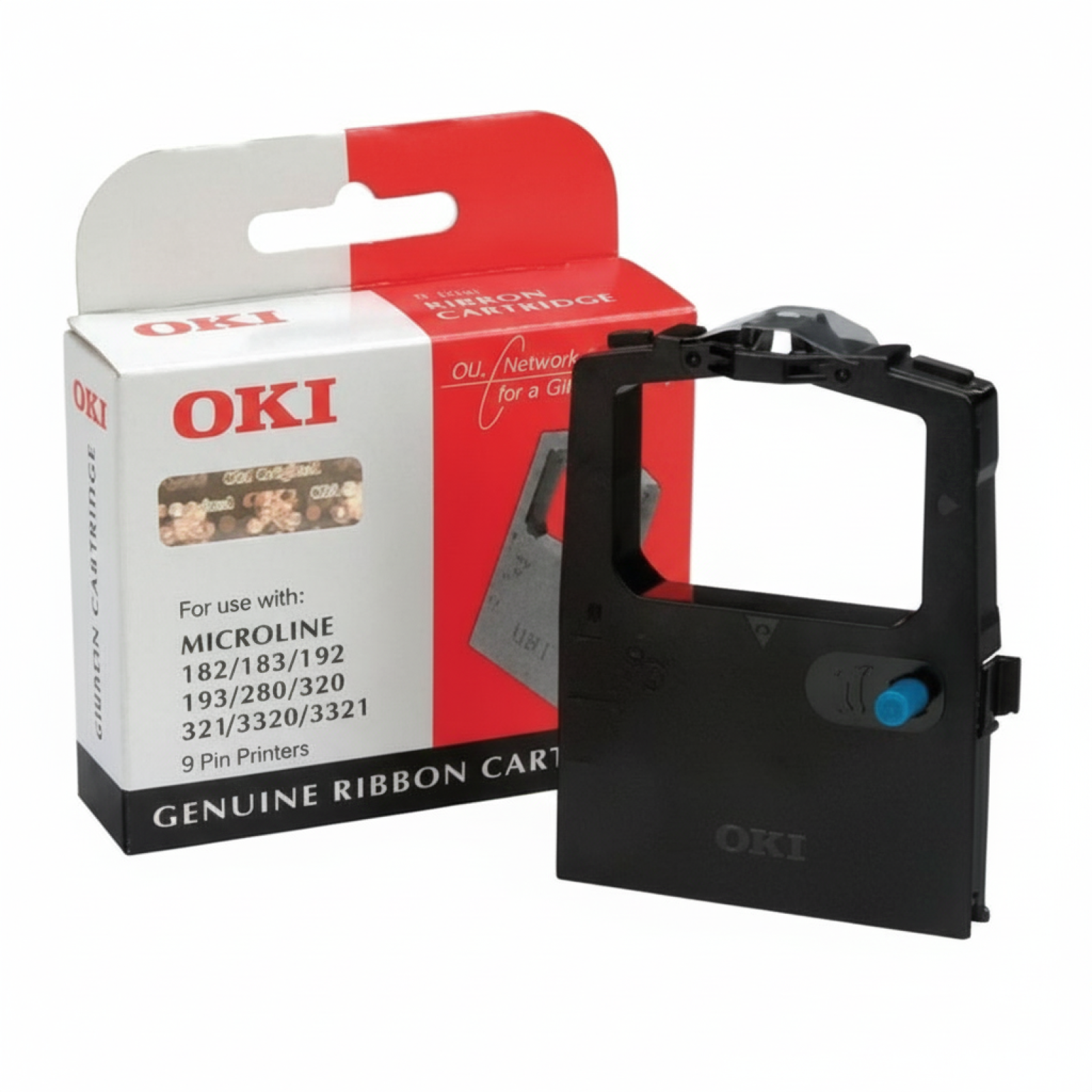 Taśma Barwiąca Oryginalna Oki RIB-380 (09002309) (Czarny)