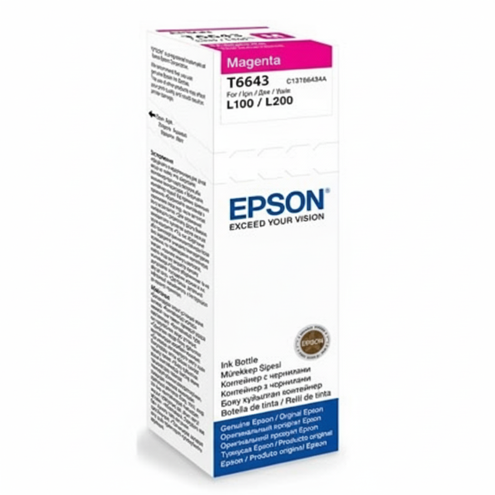 Tusz Oryginalny Epson T6643 (C13T66434) (Purpurowy)