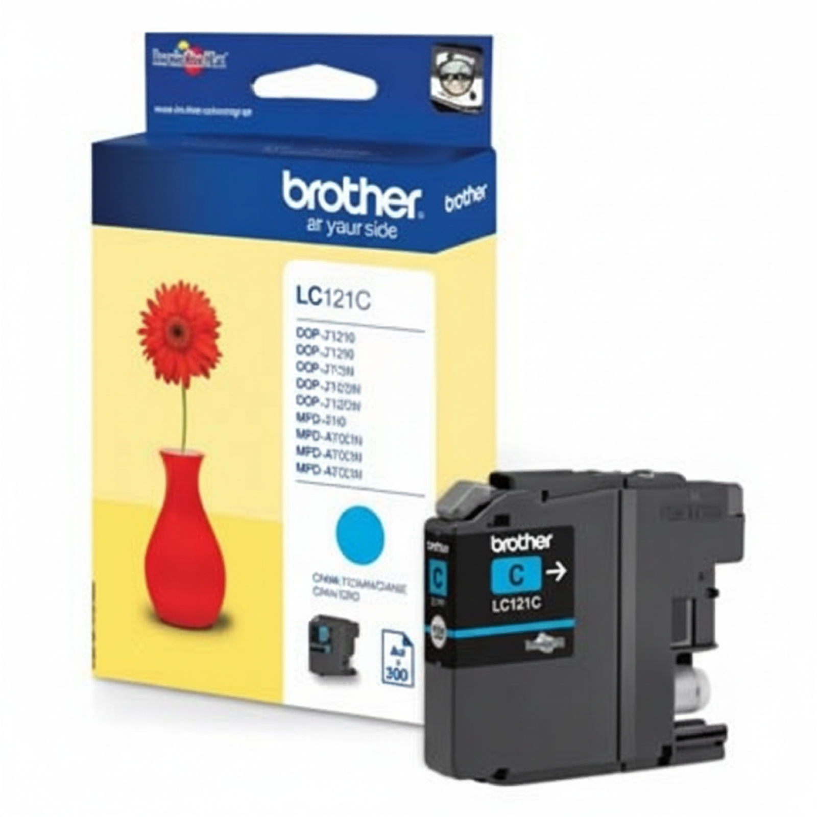 Tusz Oryginalny Brother LC-121 C (LC121C) (Błękitny)