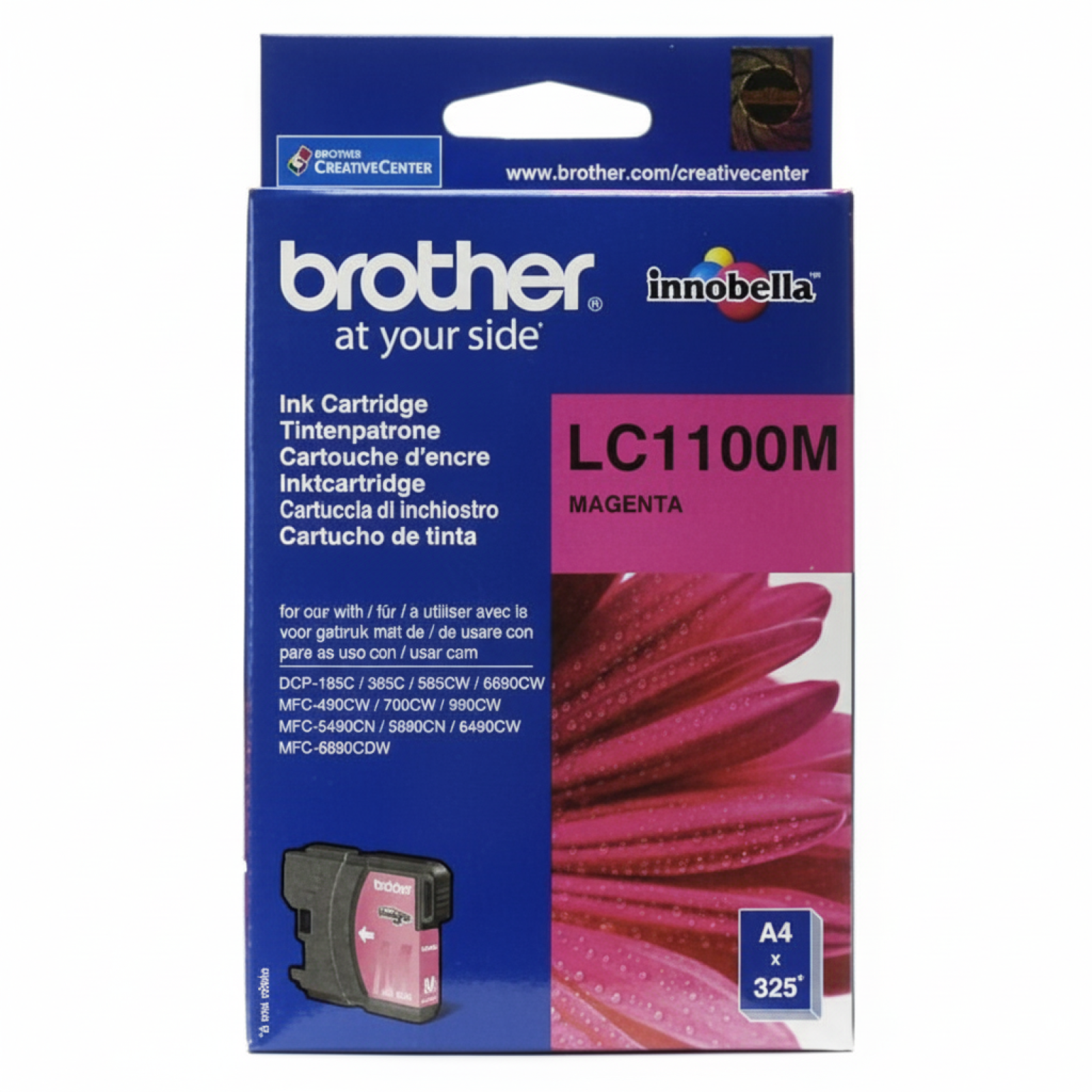 Tusz Oryginalny Brother LC-1100 M (LC1100M) (Purpurowy)