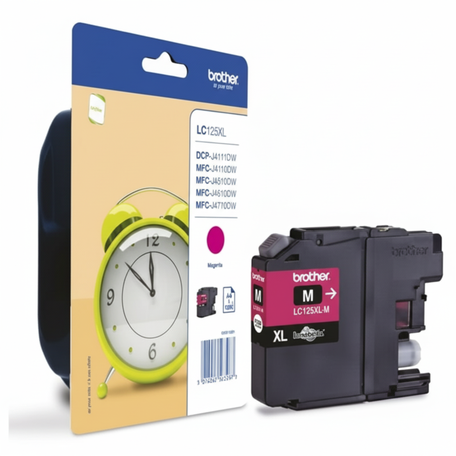 Tusz Oryginalny Brother LC-125 XL M (LC125XLM) (Purpurowy)