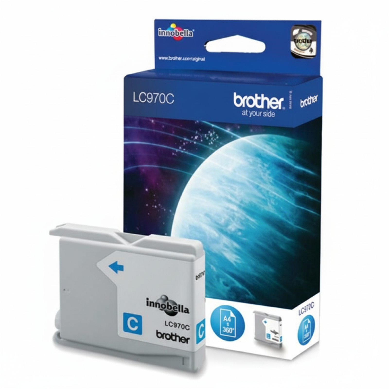 Tusz Oryginalny Brother LC-970 C (LC970C) (Błękitny)